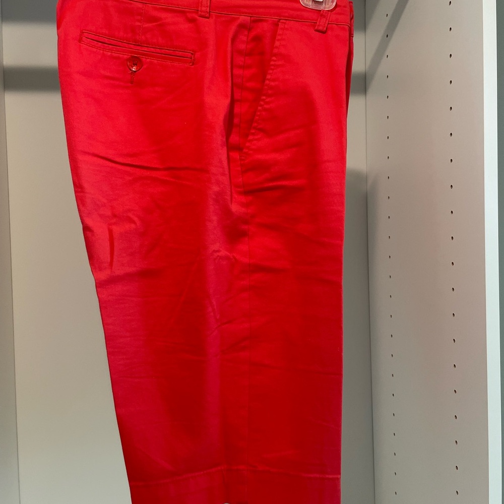 Bandolino Reddish Orange Denim Bermuda Shorts